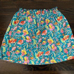 PEEK Floral Cotton Skirt (maybe Liberty print?) Rich Colors